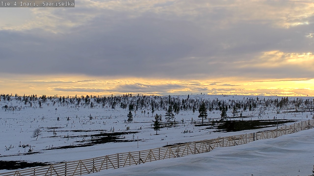 Weather Camera Image Väg 4 Enare, Saariselkä, Kaunispää, Inari, Lappi