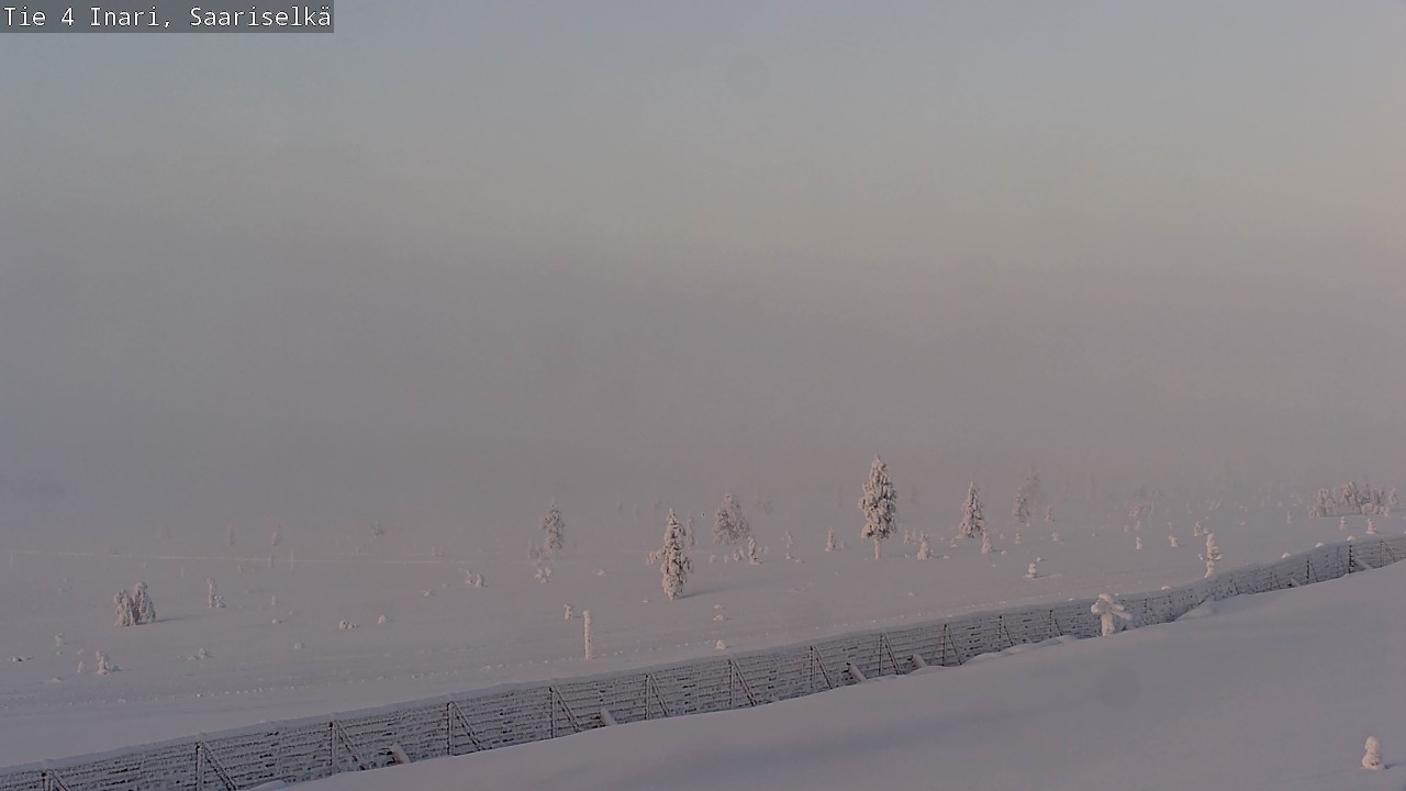 Weather Camera Image Road 4 Inari, Saariselkä, Kaunispää, Inari, Lappi