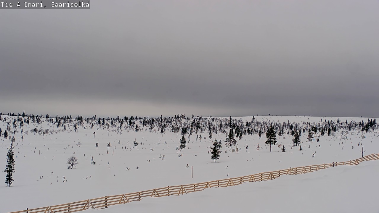 Weather Camera Image Road 4 Inari, Saariselkä, Kaunispää, Inari, Lappi