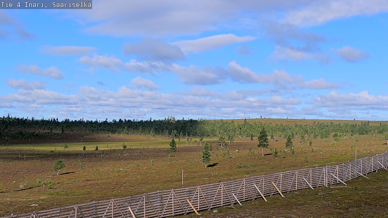 Weather Camera Image Road 4 Inari, Saariselkä, Kaunispää, Inari, Lappi