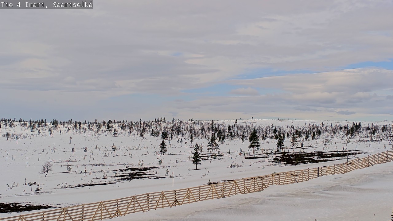 Weather Camera Image Road 4 Inari, Saariselkä, Kaunispää, Inari, Lappi