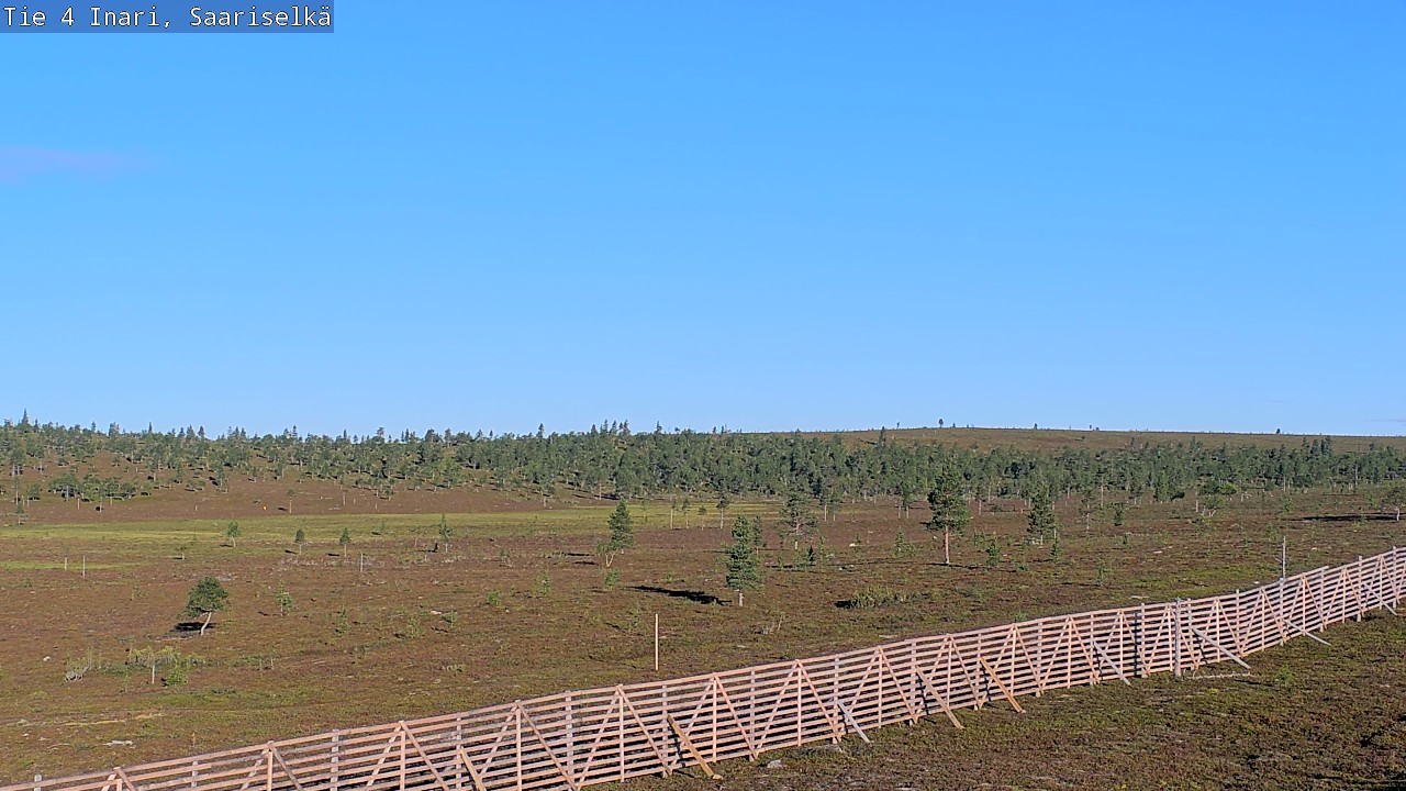 Weather Camera Image Road 4 Inari, Saariselkä, Kaunispää, Inari, Lappi