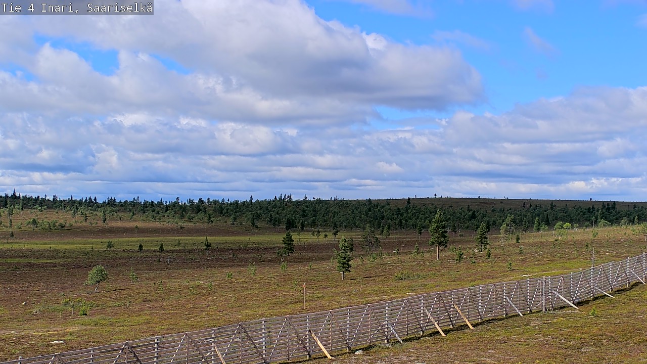Weather Camera Image Road 4 Inari, Saariselkä, Kaunispää, Inari, Lappi