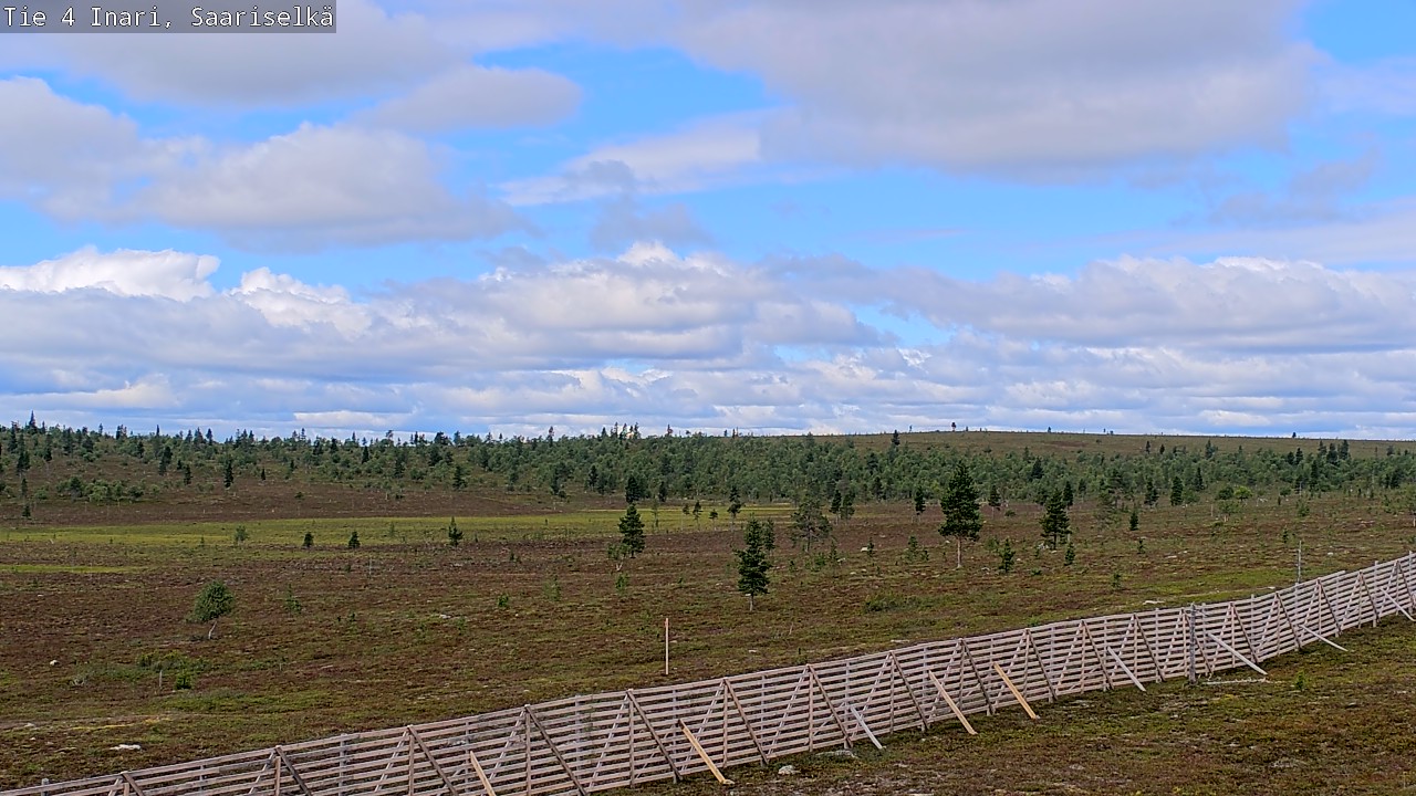 Weather Camera Image Road 4 Inari, Saariselkä, Kaunispää, Inari, Lappi