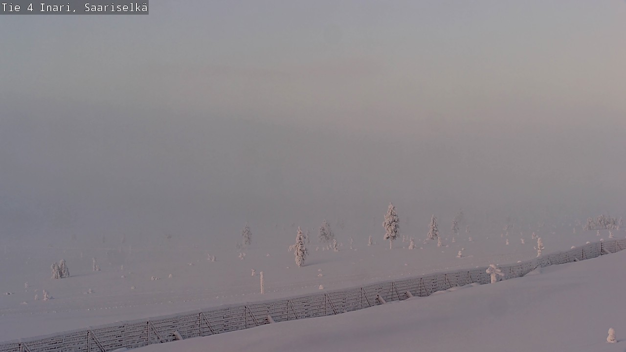 Weather Camera Image Road 4 Inari, Saariselkä, Kaunispää, Inari, Lappi