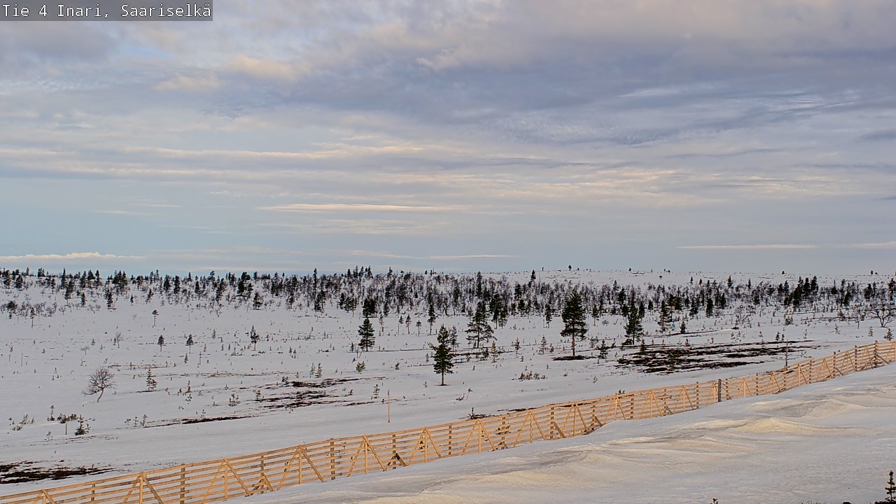 Weather Camera Image Road 4 Inari, Saariselkä, Kaunispää, Inari, Lappi