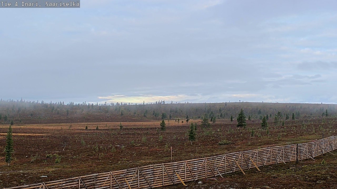 Weather Camera Image Väg 4 Enare, Saariselkä, Kaunispää, Inari, Lappi