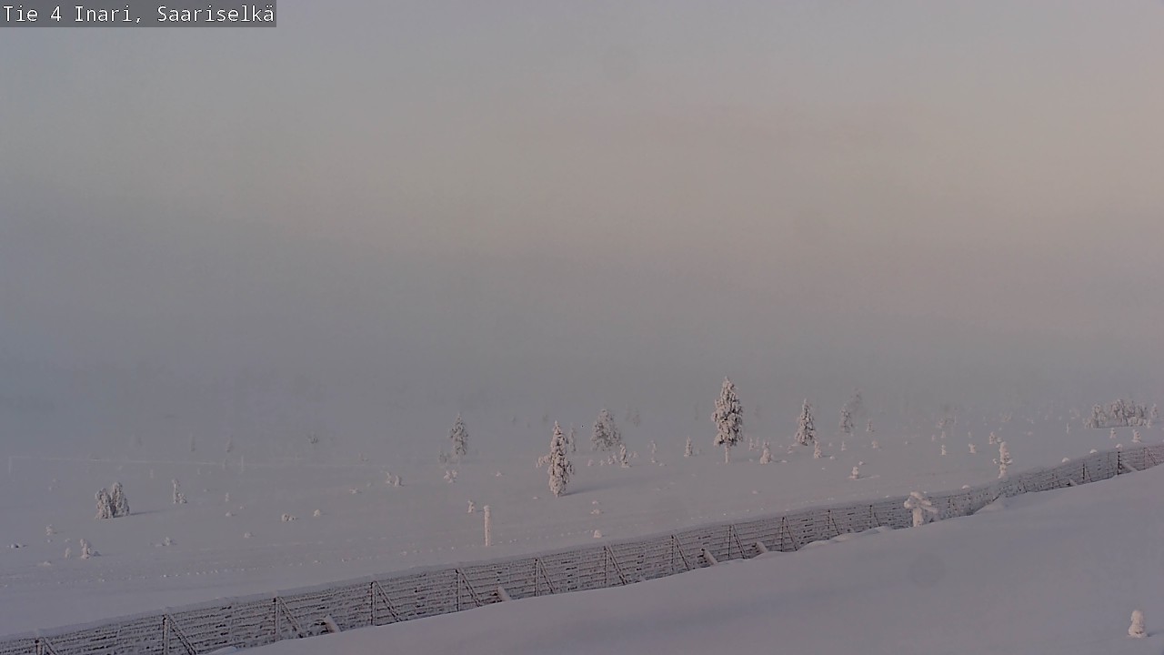 Weather Camera Image Road 4 Inari, Saariselkä, Kaunispää, Inari, Lappi