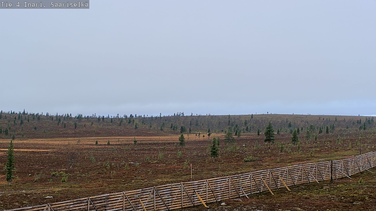 Weather Camera Image Väg 4 Enare, Saariselkä, Kaunispää, Inari, Lappi