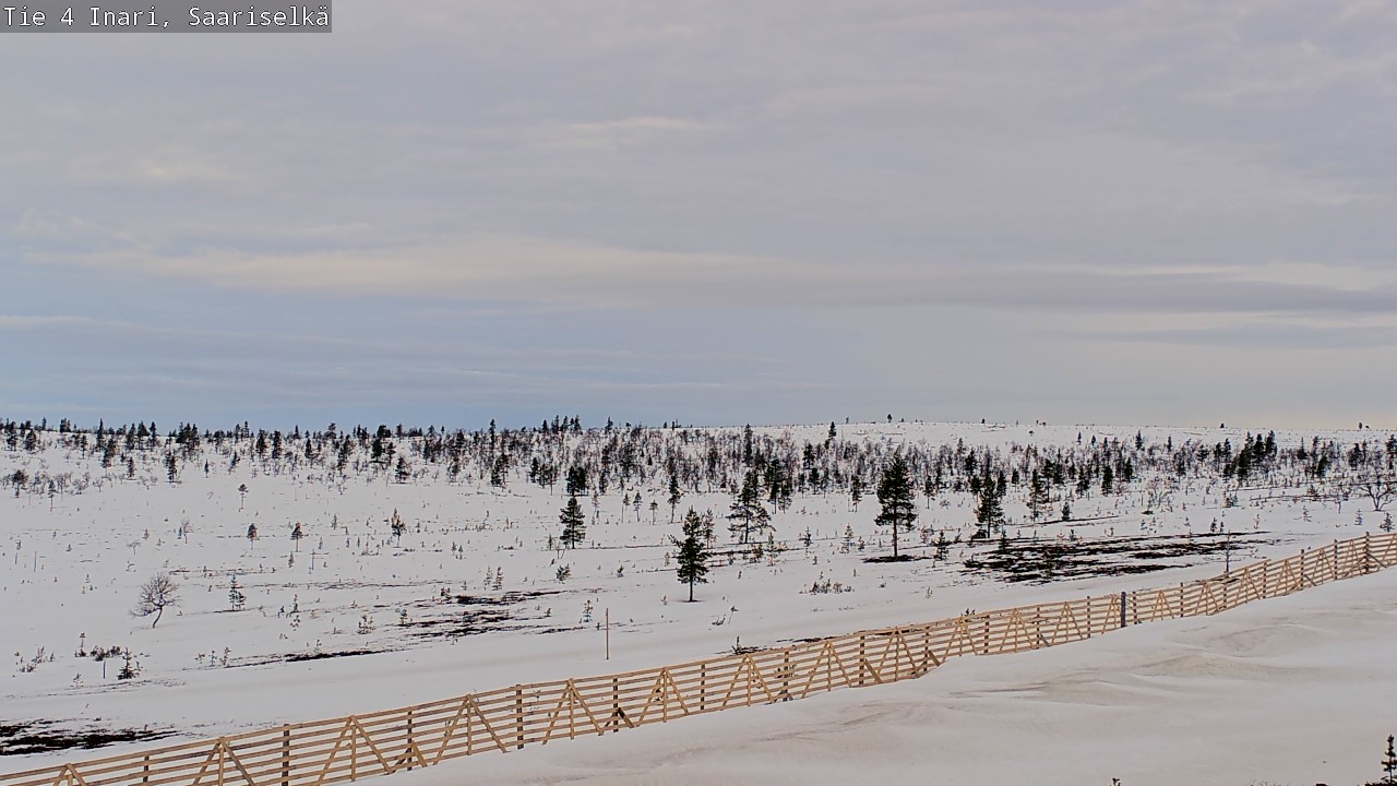 Weather Camera Image Road 4 Inari, Saariselkä, Kaunispää, Inari, Lappi
