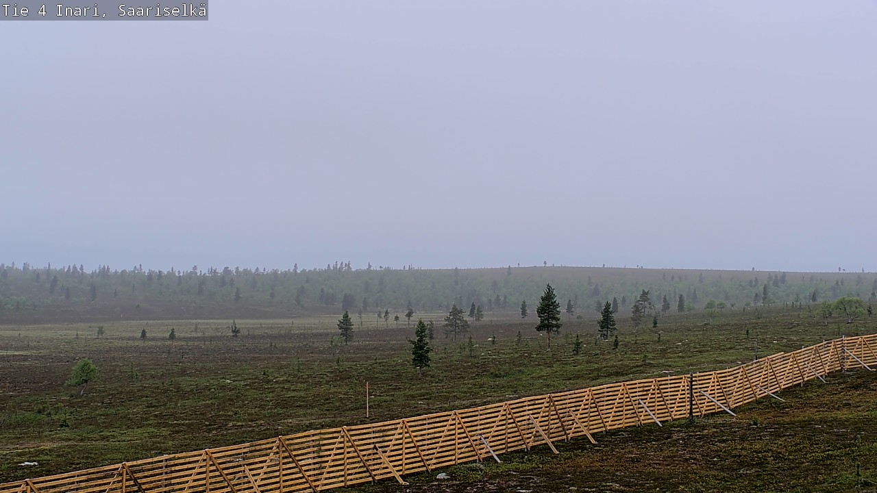Weather Camera Image Road 4 Inari, Saariselkä, Kaunispää, Inari, Lappi