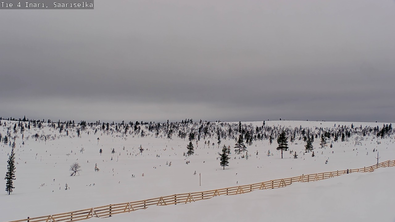 Weather Camera Image Road 4 Inari, Saariselkä, Kaunispää, Inari, Lappi