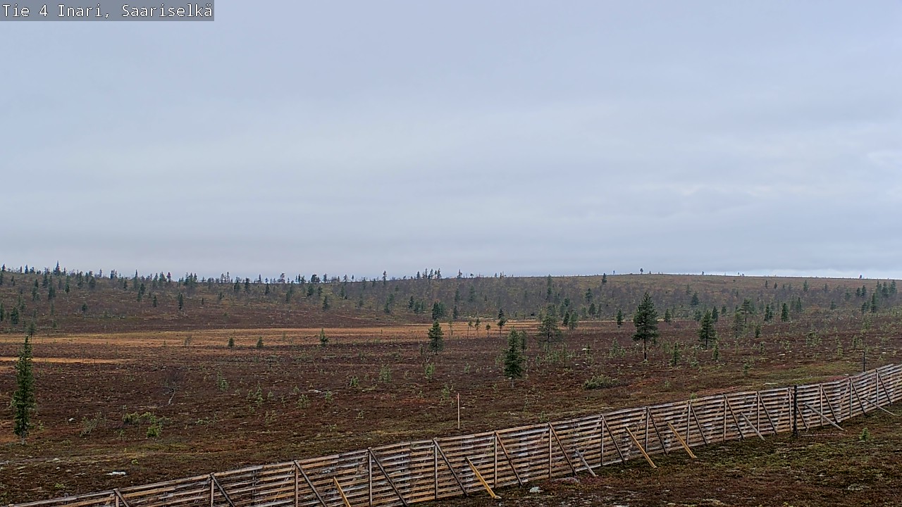 Weather Camera Image Väg 4 Enare, Saariselkä, Kaunispää, Inari, Lappi