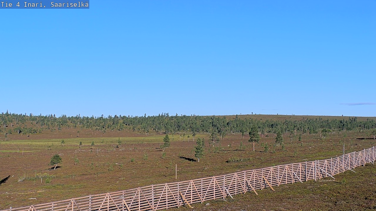 Weather Camera Image Road 4 Inari, Saariselkä, Kaunispää, Inari, Lappi