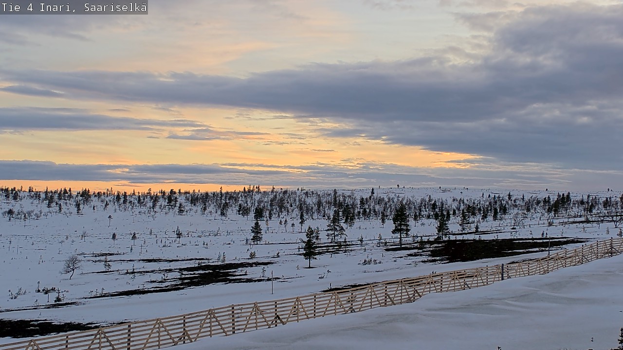 Weather Camera Image Road 4 Inari, Saariselkä, Kaunispää, Inari, Lappi