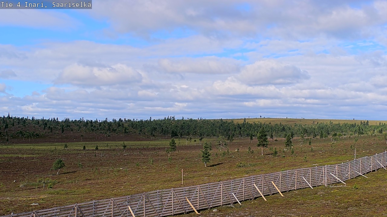 Weather Camera Image Road 4 Inari, Saariselkä, Kaunispää, Inari, Lappi