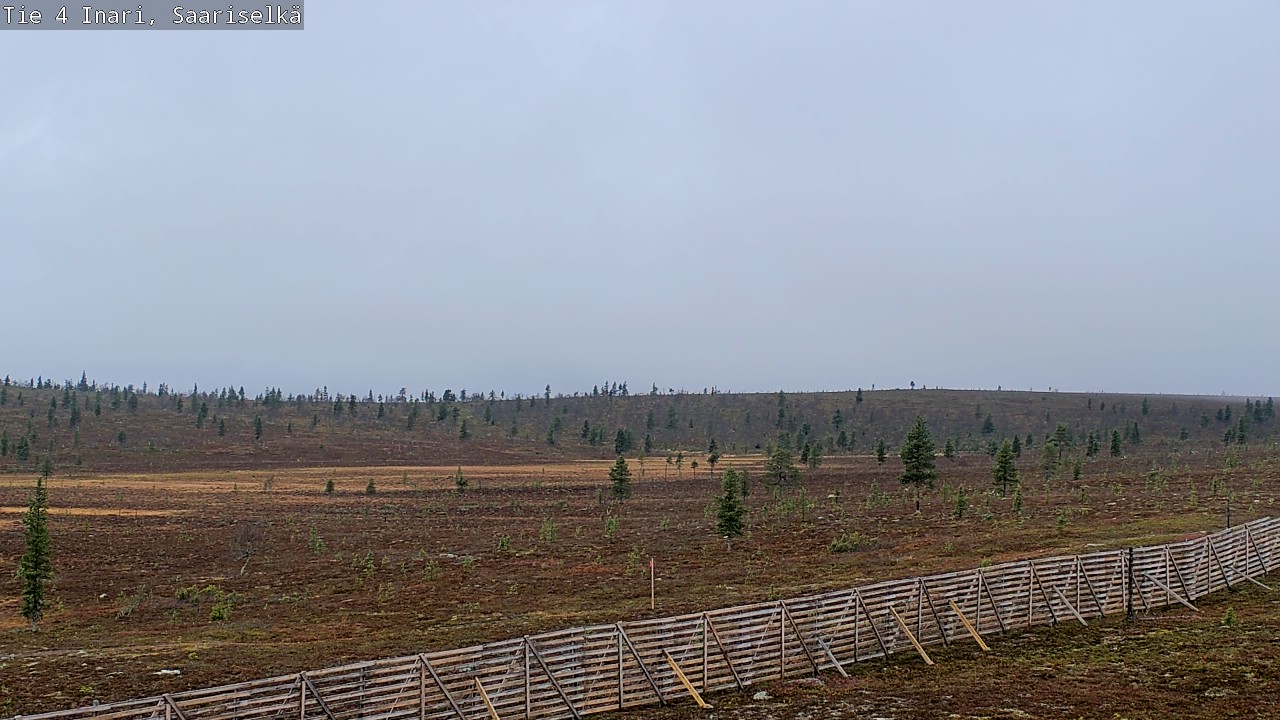 Weather Camera Image Road 4 Inari, Saariselkä, Kaunispää, Inari, Lappi