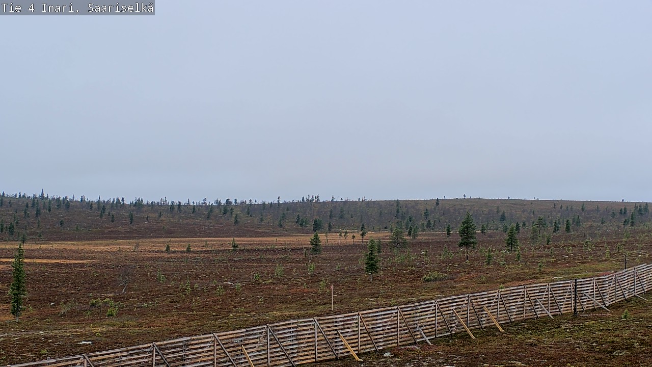 Weather Camera Image Road 4 Inari, Saariselkä, Kaunispää, Inari, Lappi