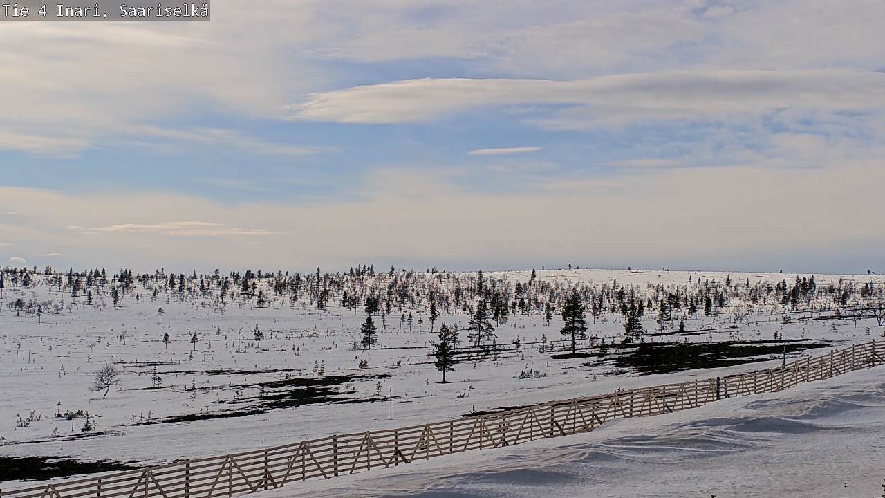 Weather Camera Image Road 4 Inari, Saariselkä, Kaunispää, Inari, Lappi