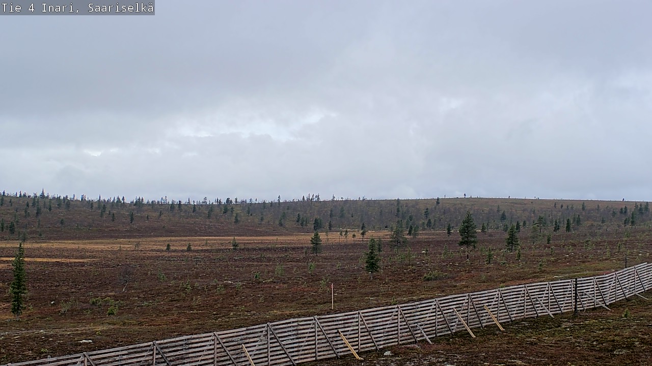 Weather Camera Image Road 4 Inari, Saariselkä, Kaunispää, Inari, Lappi