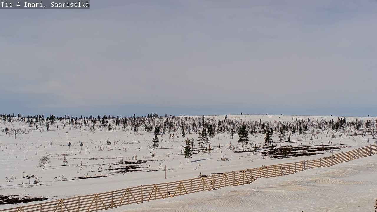 Weather Camera Image Road 4 Inari, Saariselkä, Kaunispää, Inari, Lappi