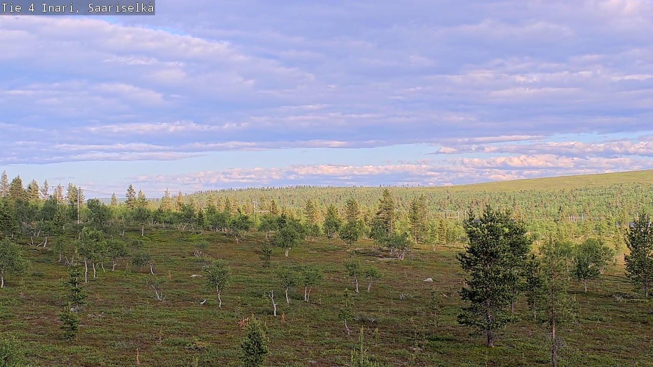 Weather Camera Image Road 4 Inari, Saariselkä, Kaunispää, Inari, Lappi