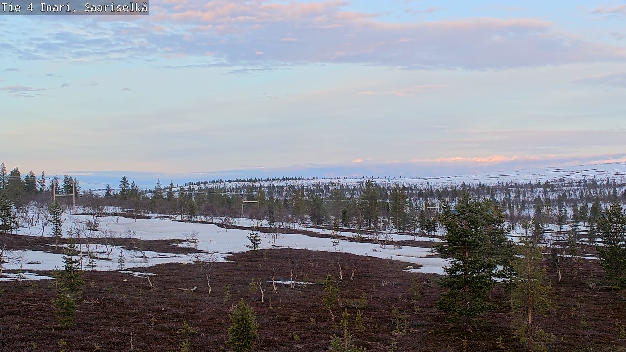 Weather Camera Image Road 4 Inari, Saariselkä, Kaunispää, Inari, Lappi