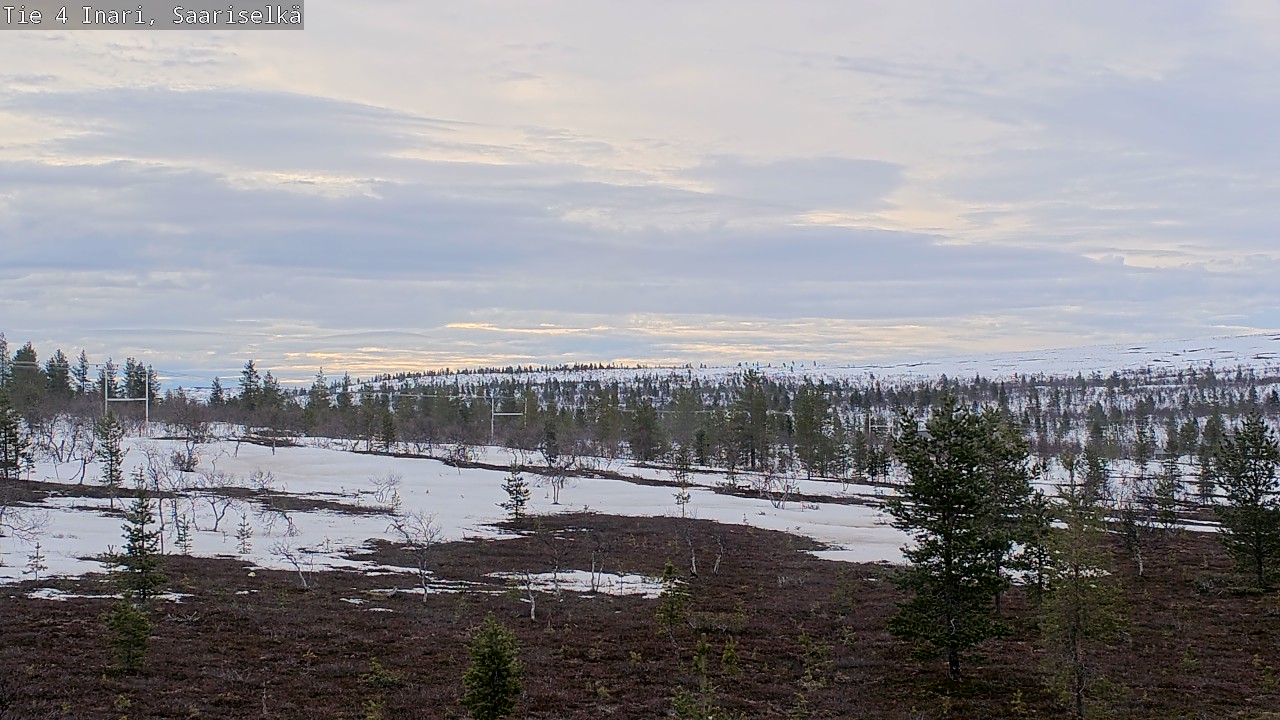 Weather Camera Image Road 4 Inari, Saariselkä, Kaunispää, Inari, Lappi