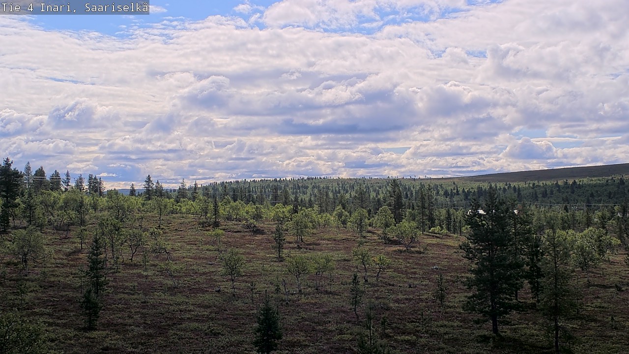 Weather Camera Image Road 4 Inari, Saariselkä, Kaunispää, Inari, Lappi