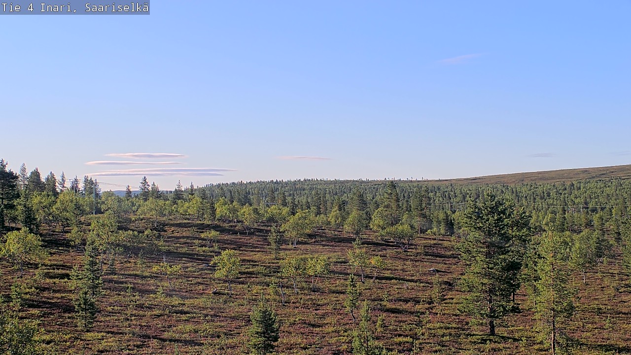 Weather Camera Image Road 4 Inari, Saariselkä, Kaunispää, Inari, Lappi