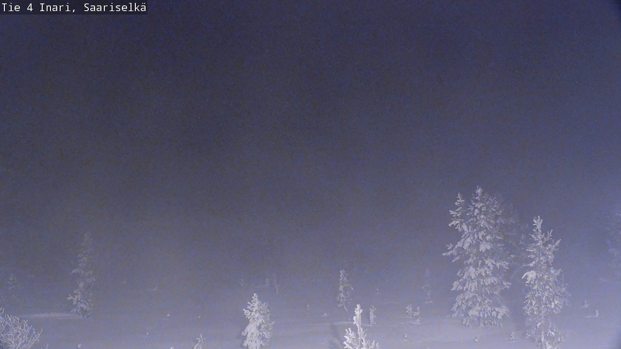 Weather Camera Image Road 4 Inari, Saariselkä, Kaunispää, Inari, Lappi