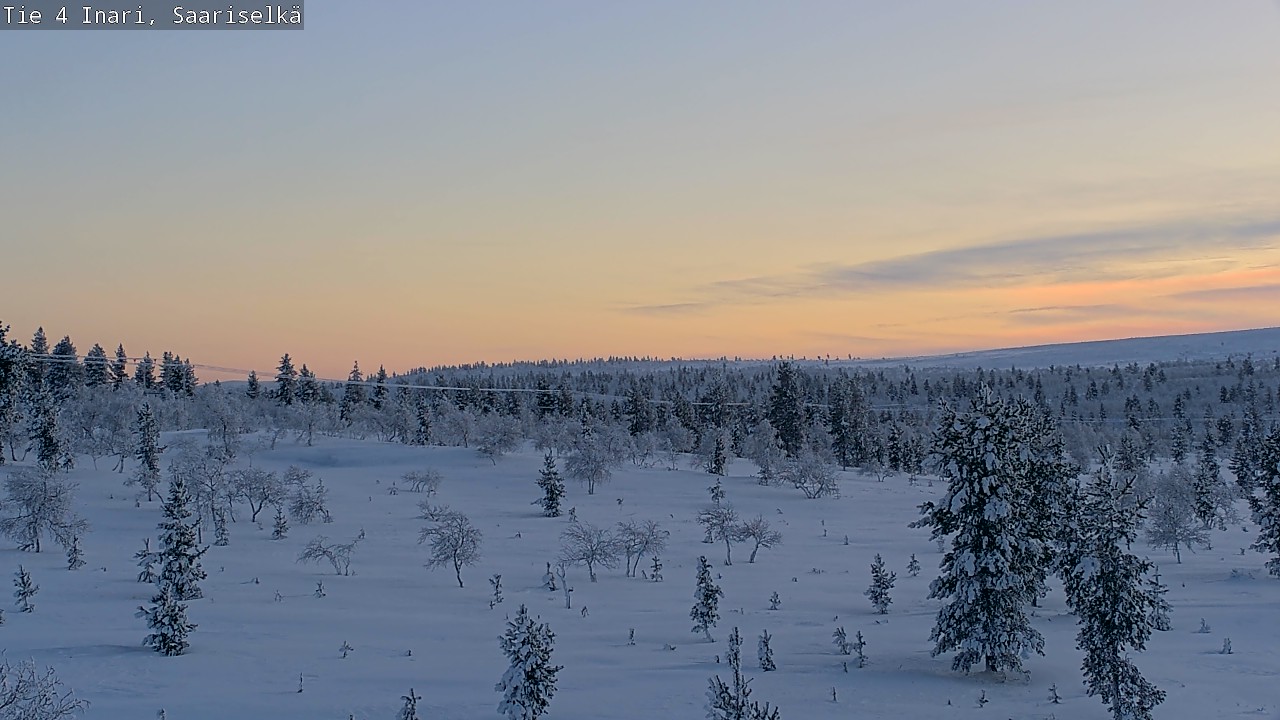 Weather Camera Image Väg 4 Enare, Saariselkä, Kaunispää, Inari, Lappi