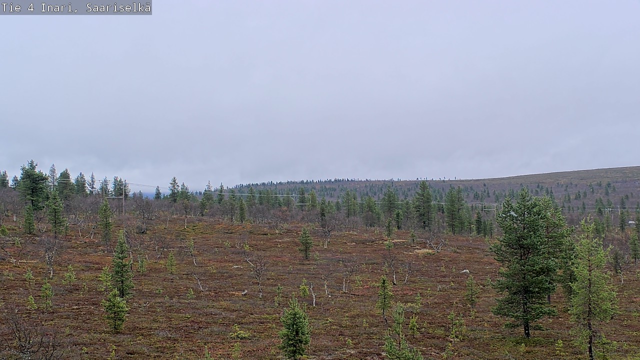 Weather Camera Image Road 4 Inari, Saariselkä, Kaunispää, Inari, Lappi