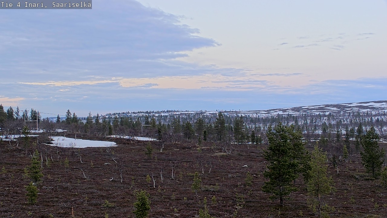 Weather Camera Image Road 4 Inari, Saariselkä, Kaunispää, Inari, Lappi
