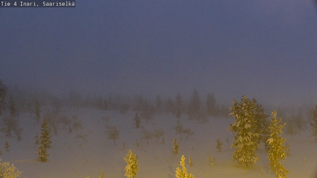 Weather Camera Image Road 4 Inari, Saariselkä, Kaunispää, Inari, Lappi
