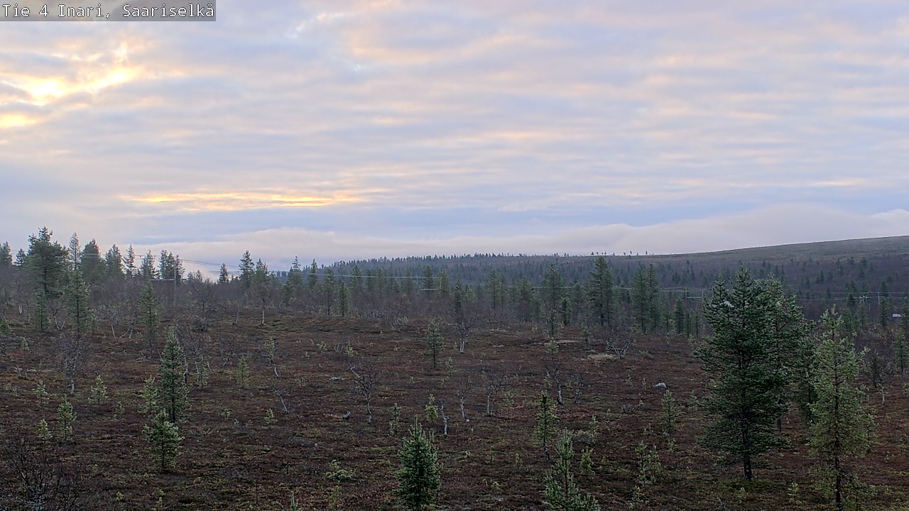 Weather Camera Image Road 4 Inari, Saariselkä, Kaunispää, Inari, Lappi