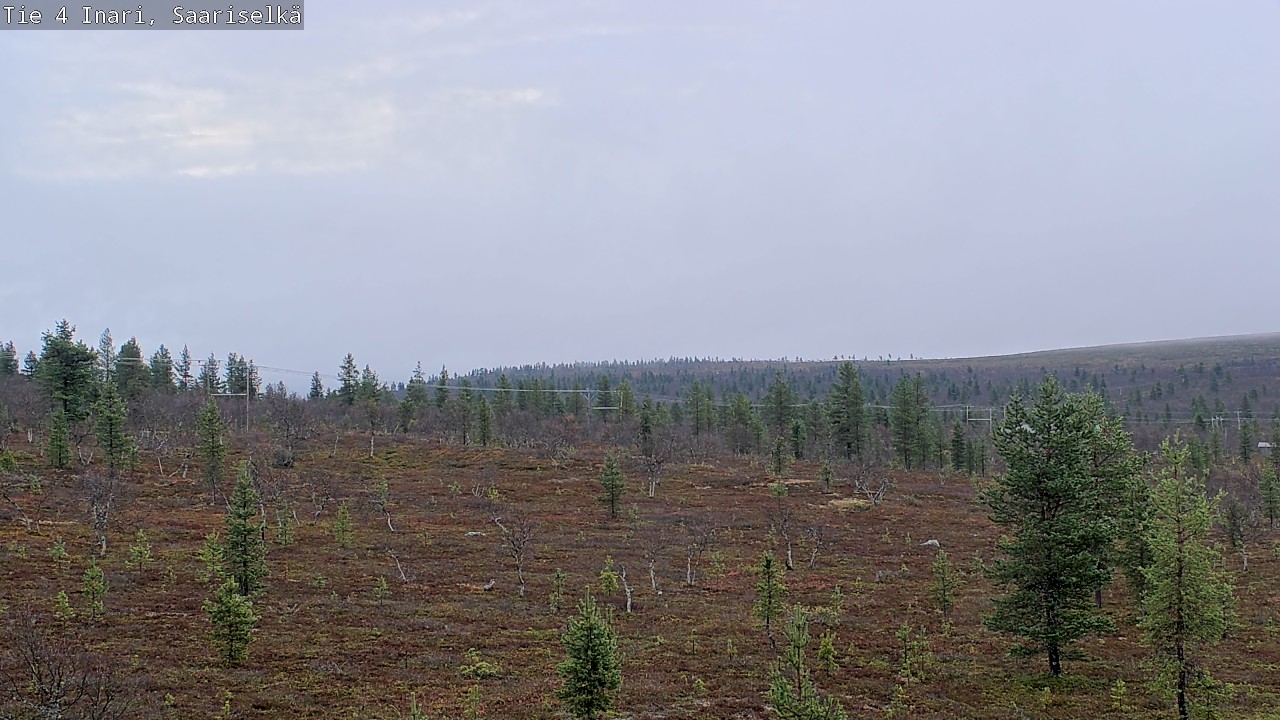 Weather Camera Image Road 4 Inari, Saariselkä, Kaunispää, Inari, Lappi
