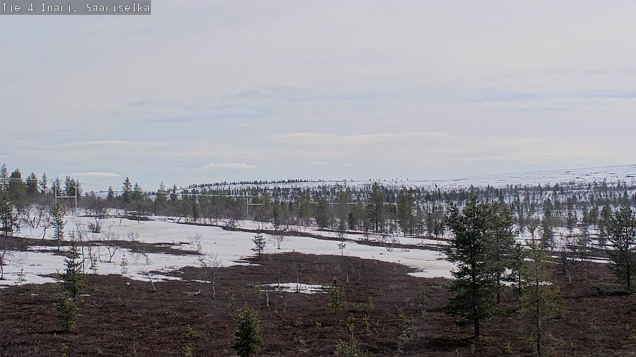 Weather Camera Image Road 4 Inari, Saariselkä, Kaunispää, Inari, Lappi