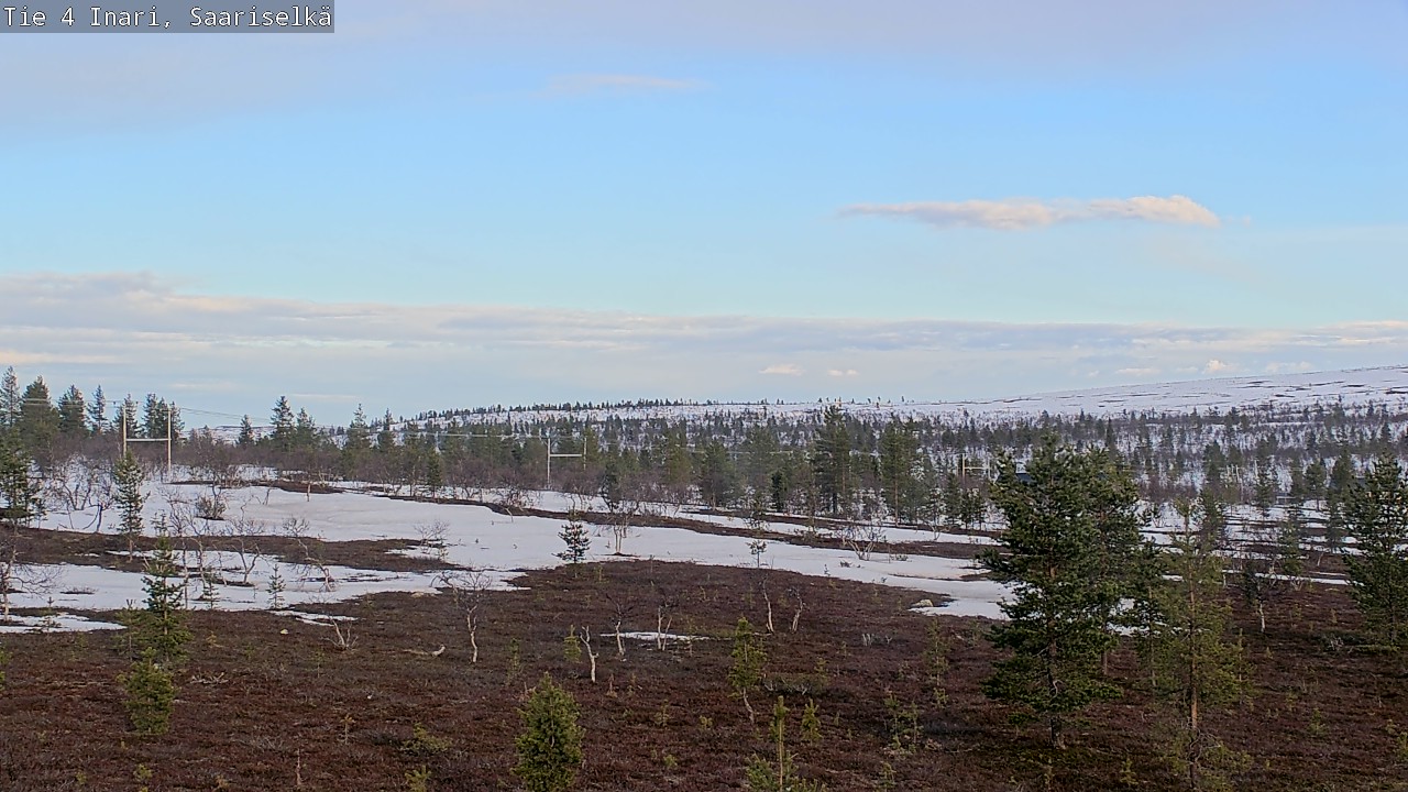 Weather Camera Image Road 4 Inari, Saariselkä, Kaunispää, Inari, Lappi