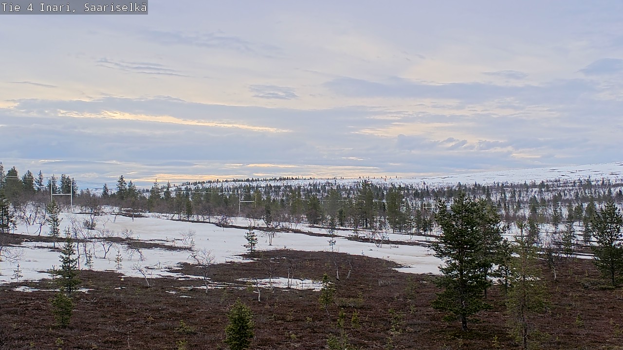 Weather Camera Image Road 4 Inari, Saariselkä, Kaunispää, Inari, Lappi