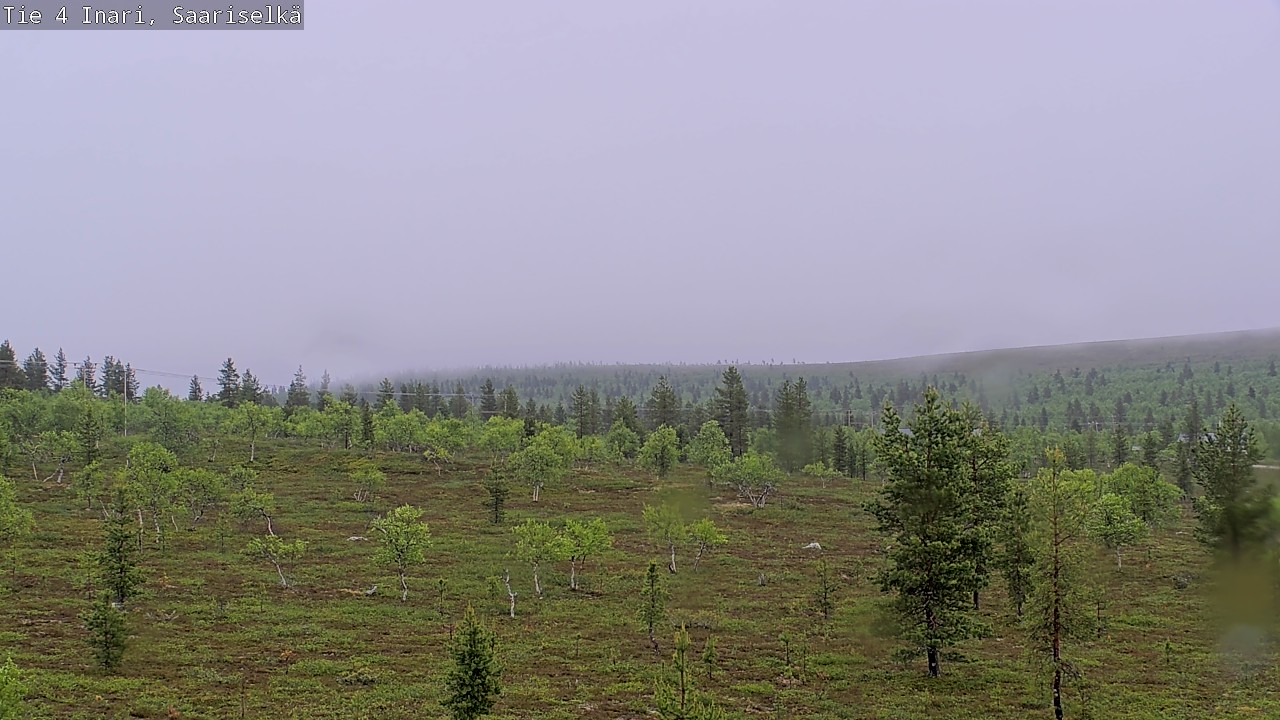 Weather Camera Image Road 4 Inari, Saariselkä, Kaunispää, Inari, Lappi