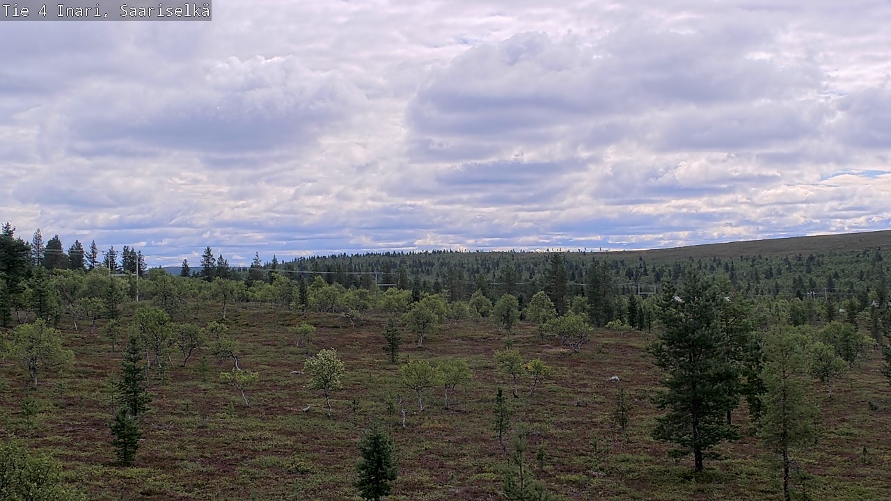 Weather Camera Image Road 4 Inari, Saariselkä, Kaunispää, Inari, Lappi