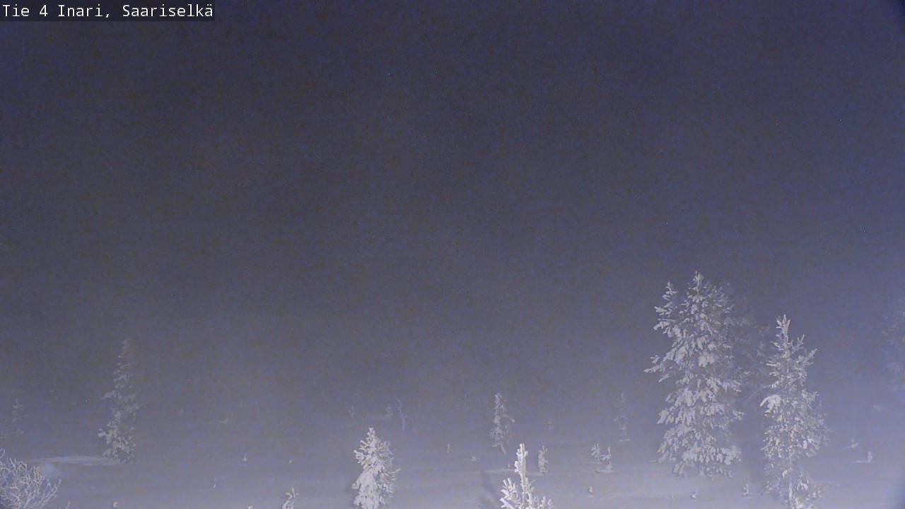 Weather Camera Image Road 4 Inari, Saariselkä, Kaunispää, Inari, Lappi
