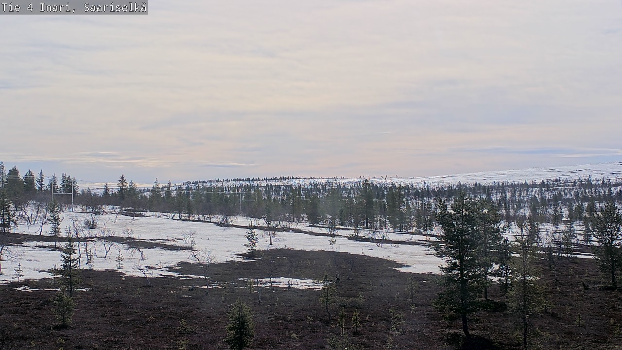 Weather Camera Image Road 4 Inari, Saariselkä, Kaunispää, Inari, Lappi