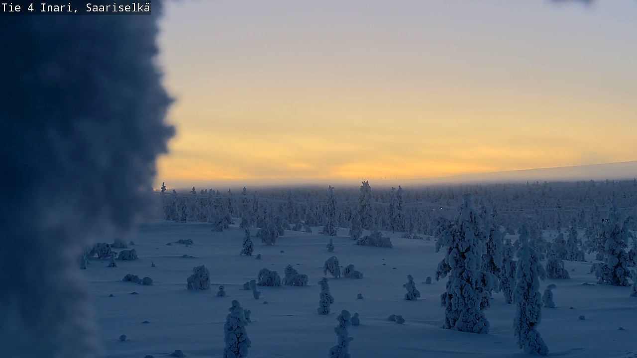 Kelikamerat Kuva Tie 4 Inari, Saariselkä, Kaunispää, Inari, Lappi