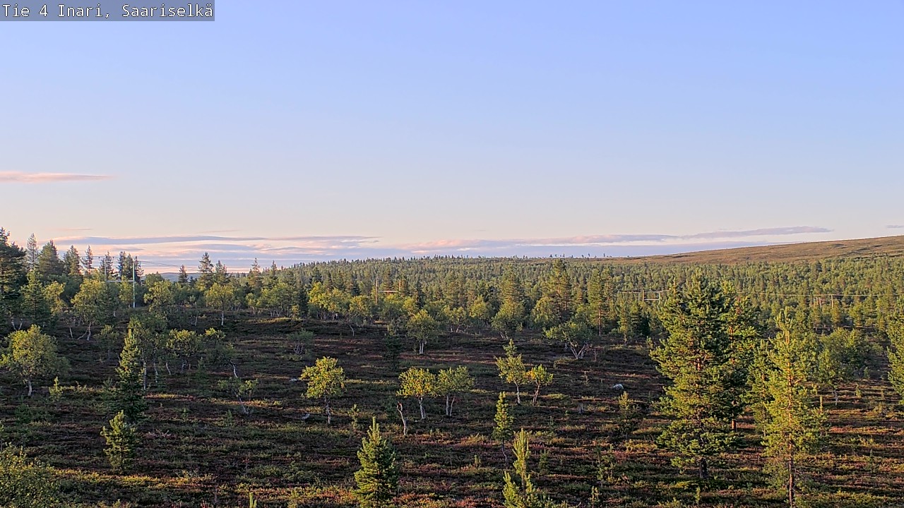 Weather Camera Image Road 4 Inari, Saariselkä, Kaunispää, Inari, Lappi