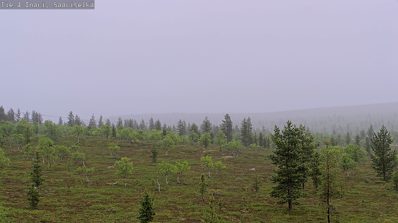 Weather Camera Image Road 4 Inari, Saariselkä, Kaunispää, Inari, Lappi