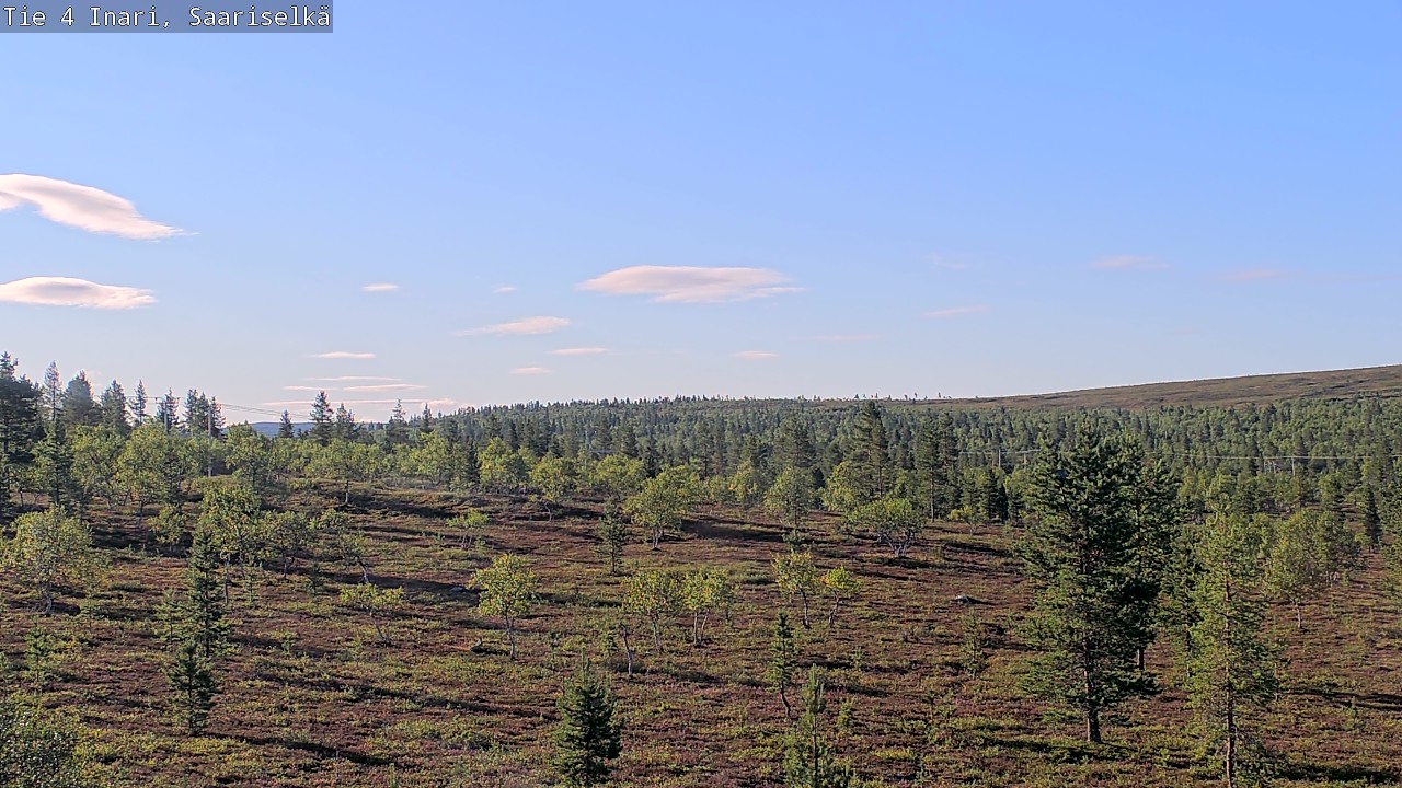 Weather Camera Image Road 4 Inari, Saariselkä, Kaunispää, Inari, Lappi