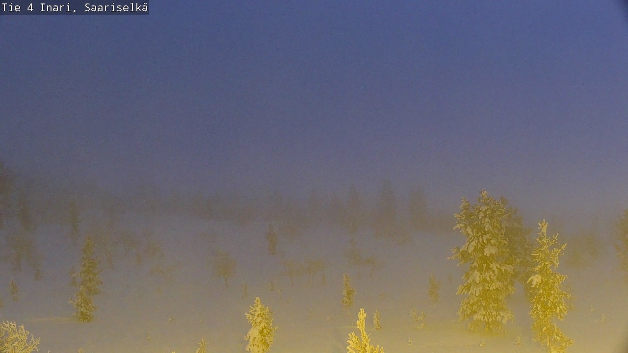Weather Camera Image Road 4 Inari, Saariselkä, Kaunispää, Inari, Lappi