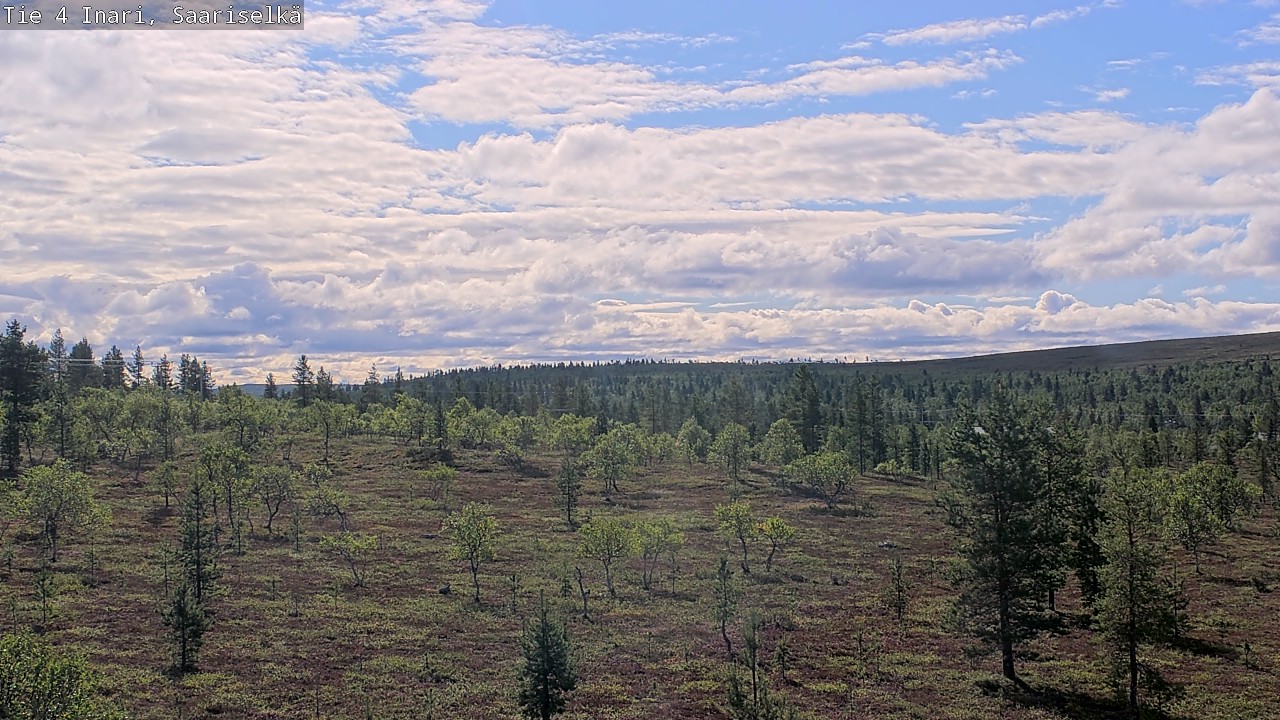 Weather Camera Image Road 4 Inari, Saariselkä, Kaunispää, Inari, Lappi